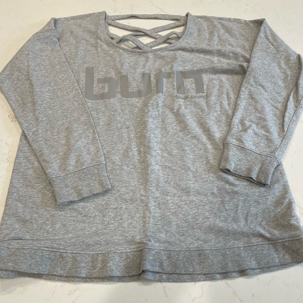 Burn boot camp cross-cross back sweatshirt